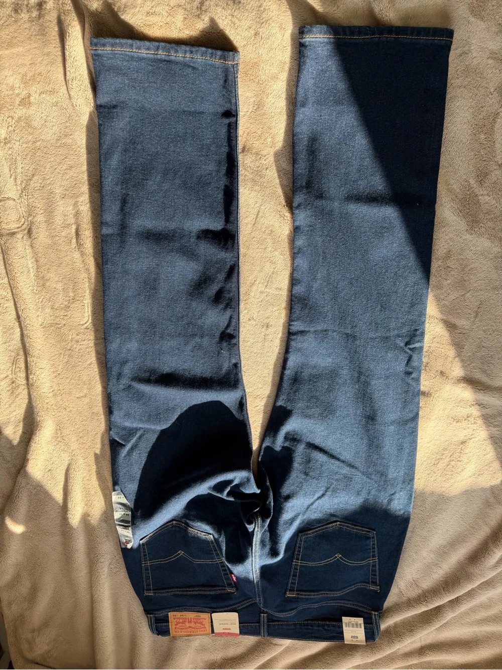 Levi's Men's Straight Jeans in Dark Blue Wash